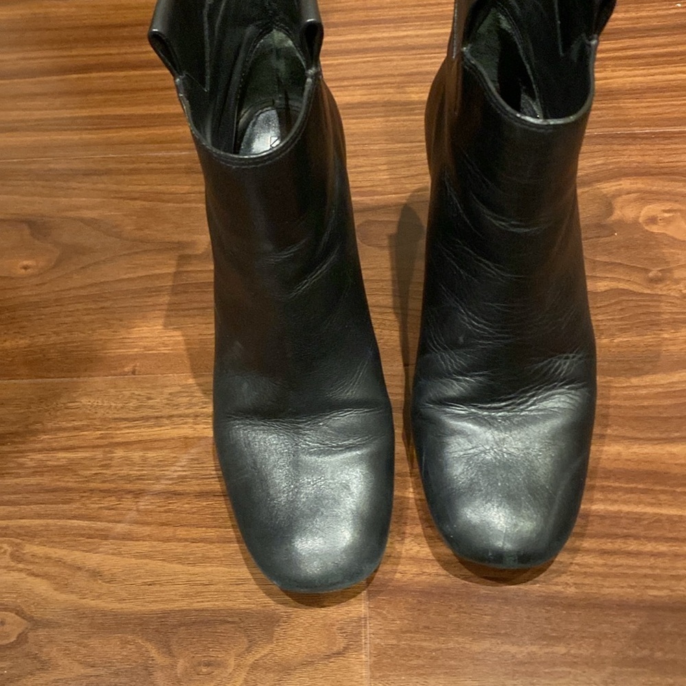 Mercedes Castillo /  Bailee black Leather Booties ankle boots 36.5 6.5 - Picture 5 of 10